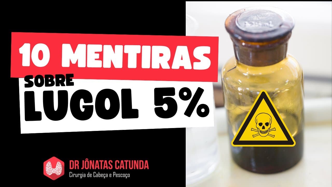 Lugol 5% NÃO é suplemento para tireoide, pode ser perigoso!