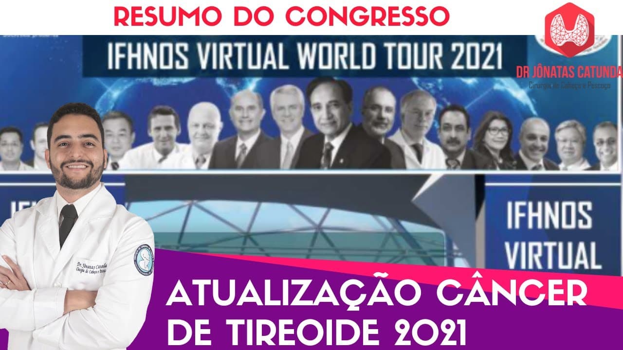Atualização sobre câncer de tireoide 2021 - Congresso IFHNOS VIRTUAL WORLD TOUR