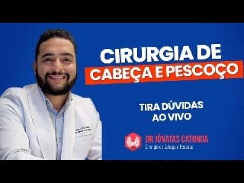 Respondendo perguntas ao vivo sobre cirurgia de cabeça e pescoço