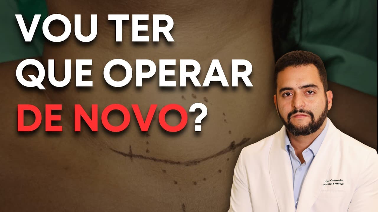 A primeira cirurgia não resolveu: agora vou precisar operar de novo
