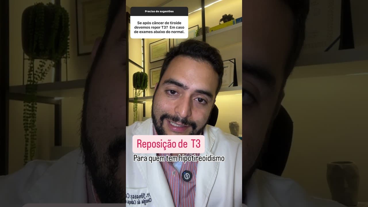 SOBRE REPOR T3 NO HIPOTIREOIDISMO