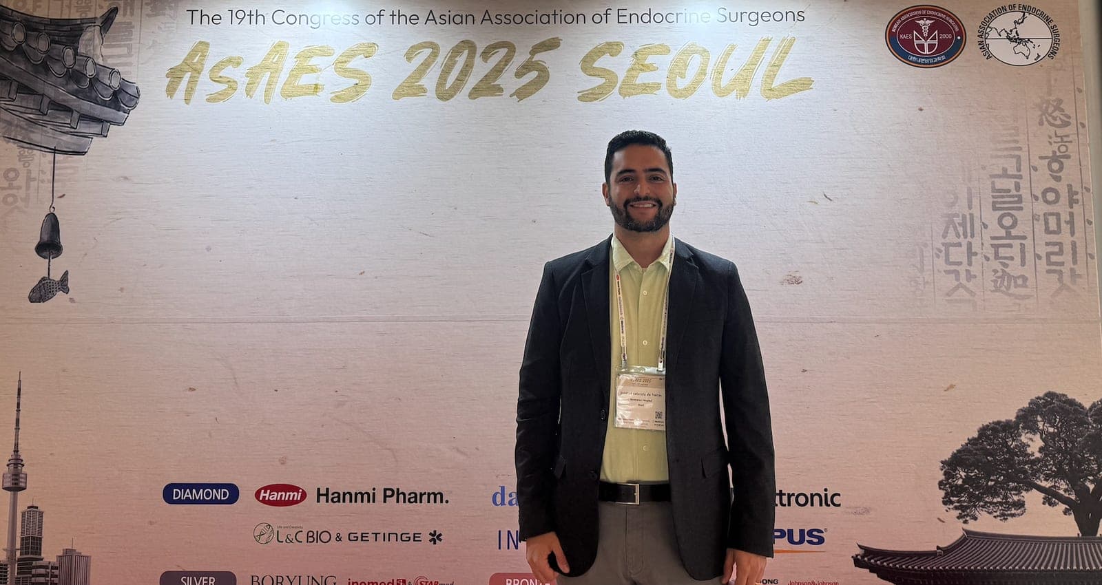 Dr. Jônatas no congresso asiático de cirurgia endócrina ASAES 2025, em Seul