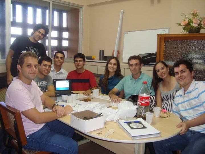 Reunião de estudantes da Liga de Cirurgia de Cabeça e Pescoço em 2011